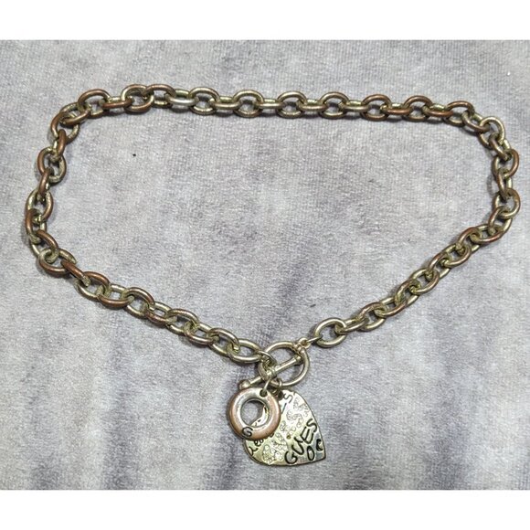 Guess Preppy Coquette Heart Pendant Necklace - Picture 5 of 5